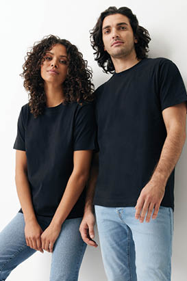 T-shirt Kakadu relaxed fit in cotone riciclato, nero