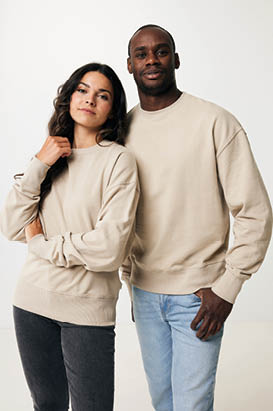 Kruger relaxed recycled cotton crew neck, black