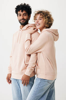 Felpa con cappuccio Rila in cotone riciclato, nero