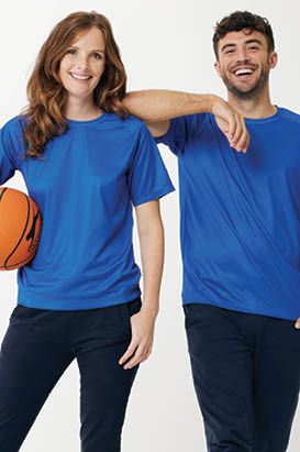 T-shirt sport séchage rapide polyester recyclé Tikal, noir