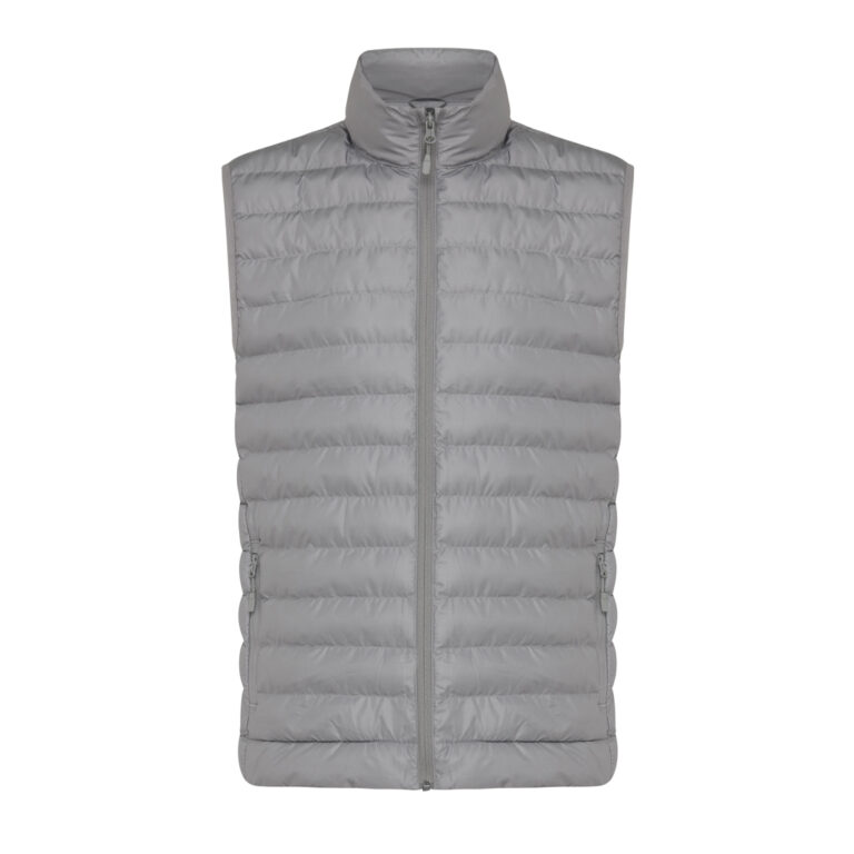 Gilet da uomo Meru in rPET, grigio argento