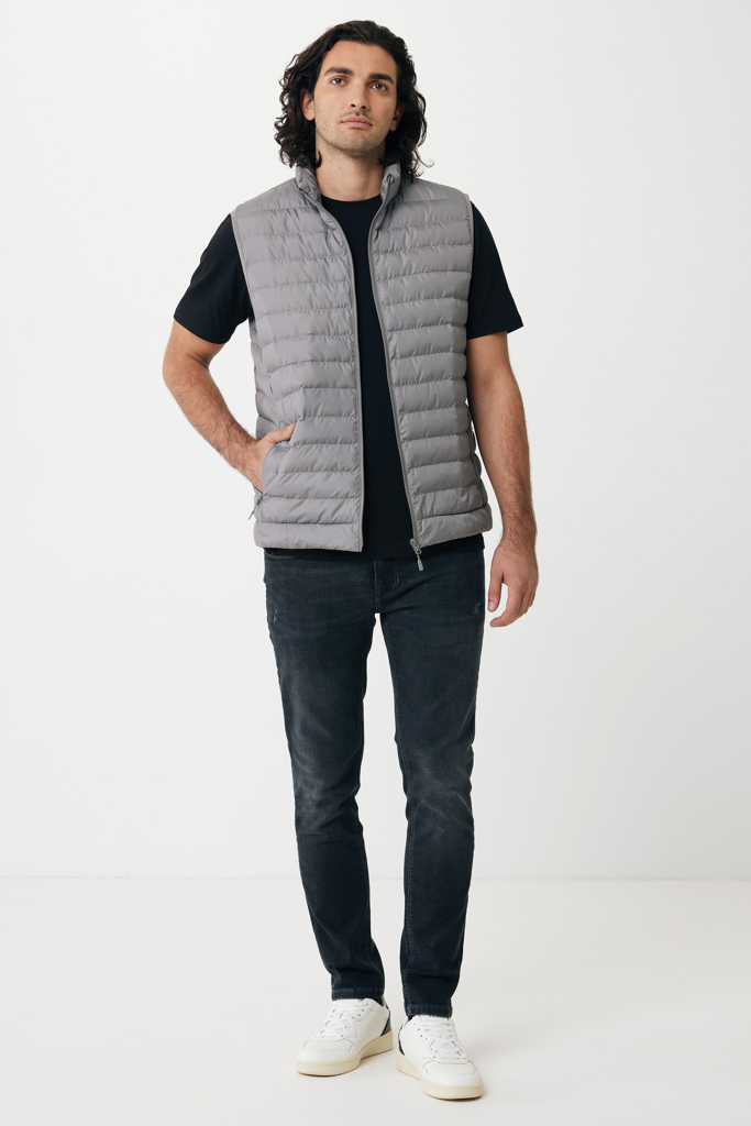 Gilet da uomo Meru in rPET, grigio argento