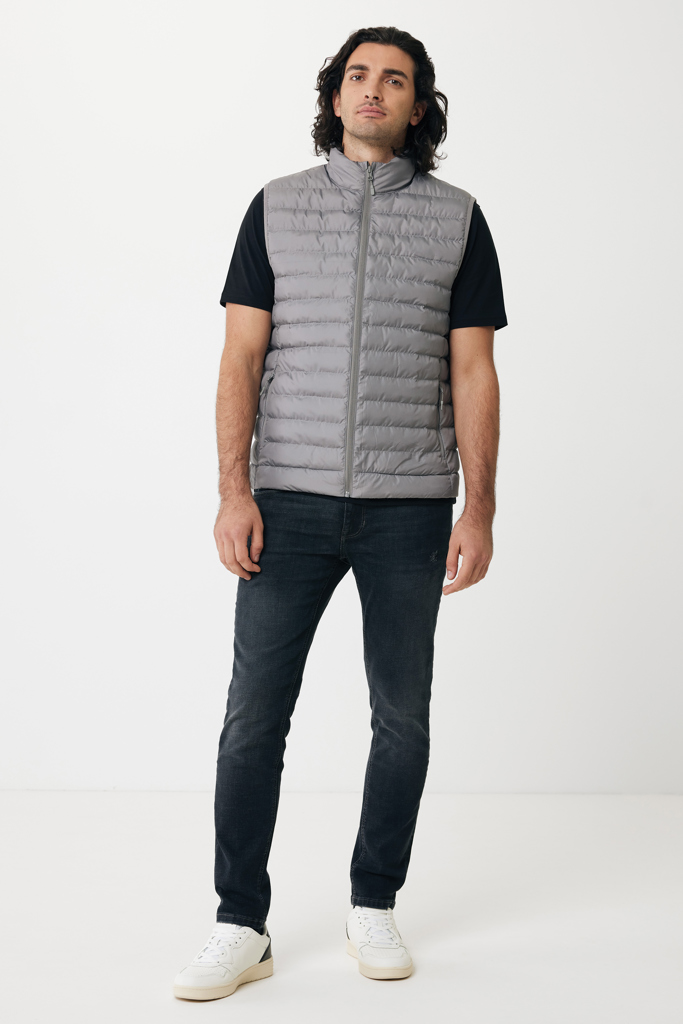 Gilet da uomo Meru in rPET, grigio argento