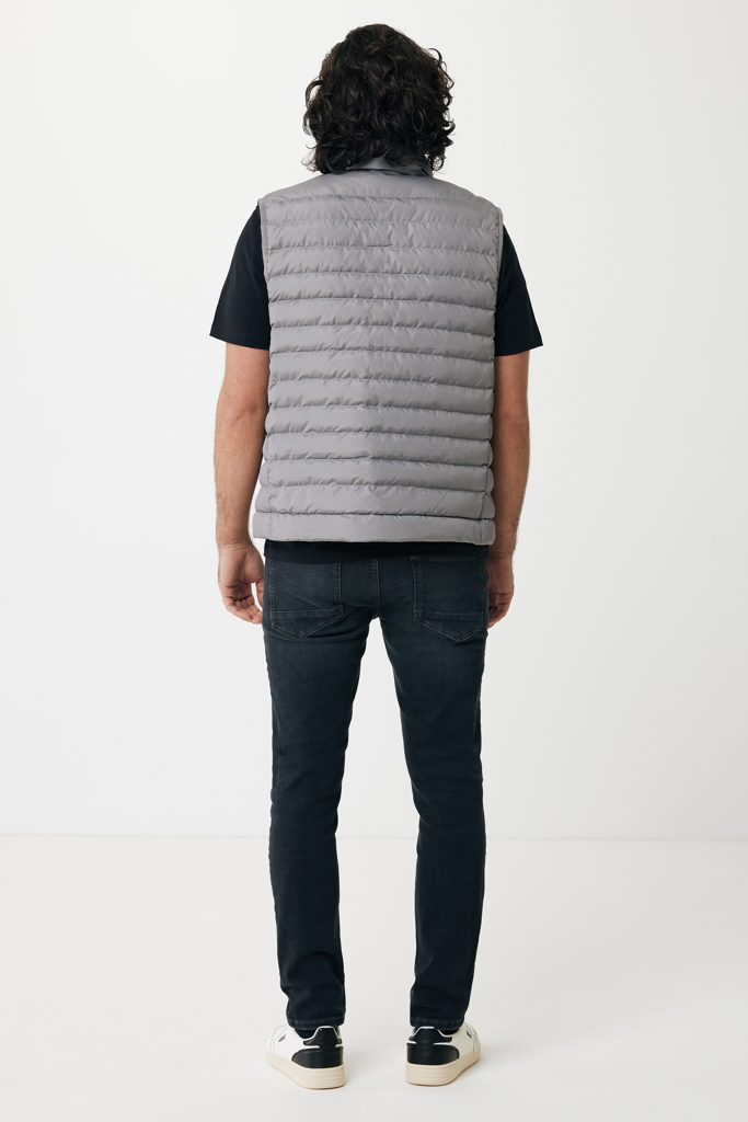 Gilet da uomo Meru in rPET, grigio argento