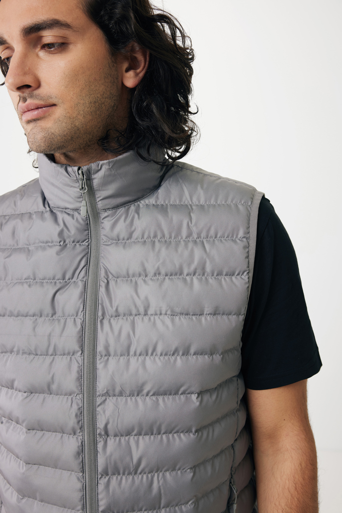 Gilet da uomo Meru in rPET, grigio argento