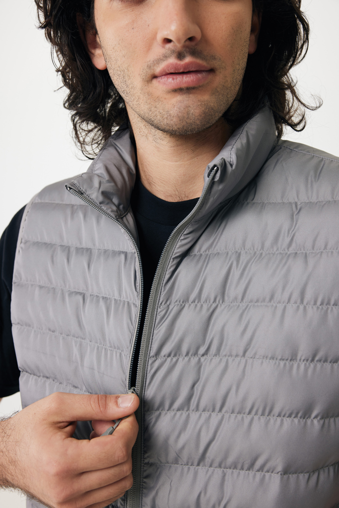 Gilet da uomo Meru in rPET, grigio argento