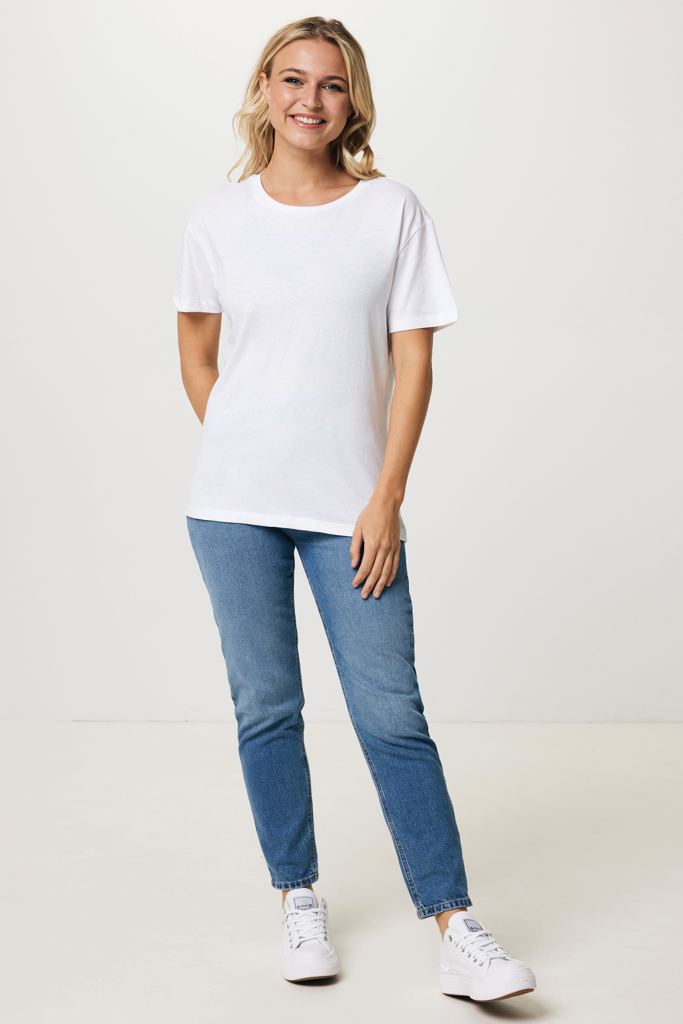 Yala Damen T-Shirt aus recycelter Baumwolle, recycled white