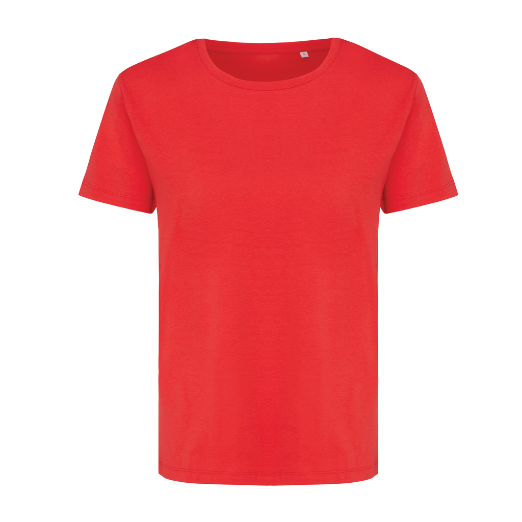 Yala women lightweight recycled cotton t-shirt, luscious red
