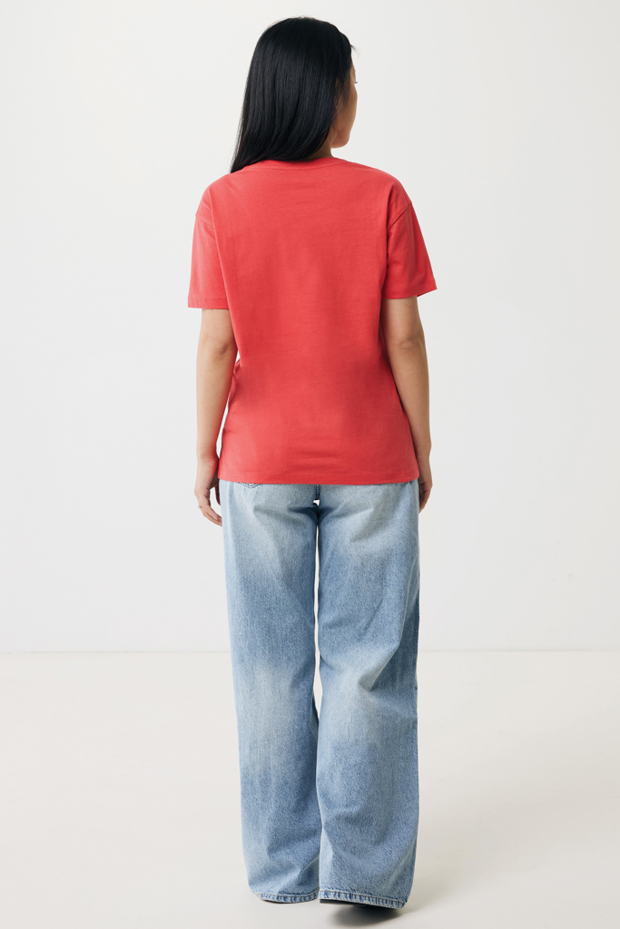 Yala women lightweight recycled cotton t-shirt, luscious red