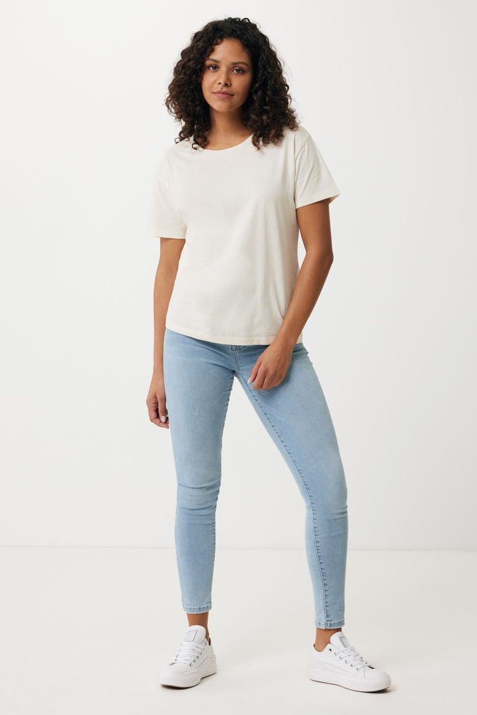 Yala women lightweight recycled cotton t-shirt, natural raw
