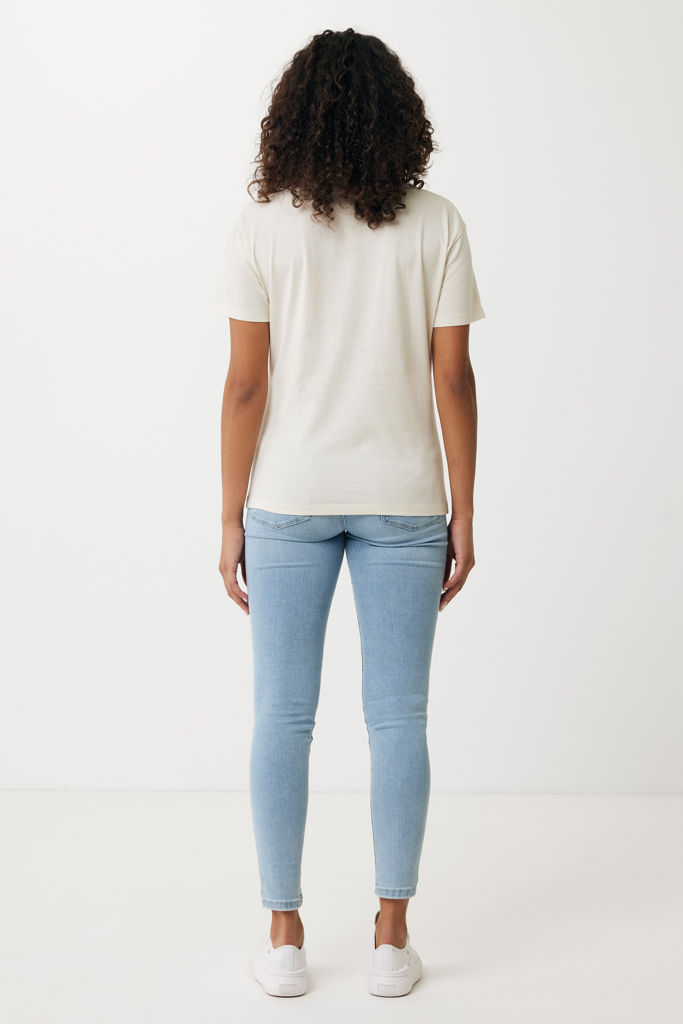Yala women lightweight recycled cotton t-shirt, natural raw