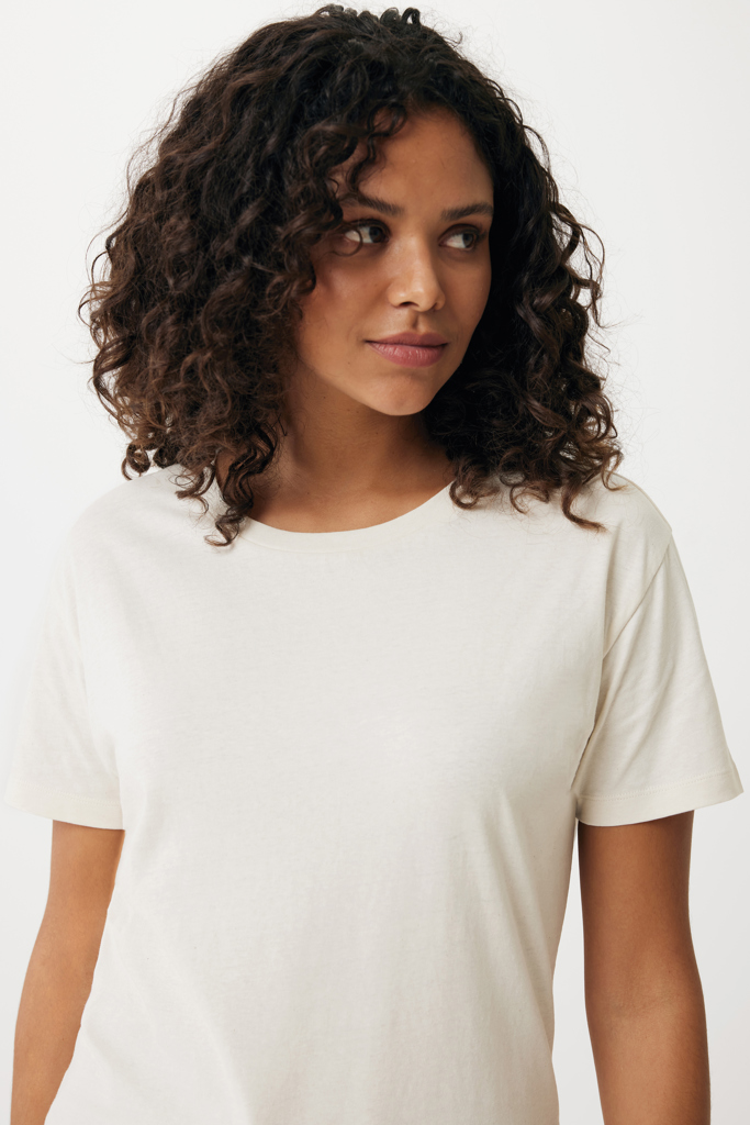 Yala women lightweight recycled cotton t-shirt, natural raw