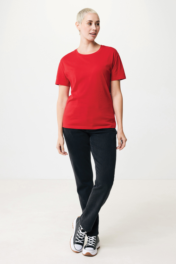 Yala Camiseta Mujer Light Weight Algodón Reciclado, rojo