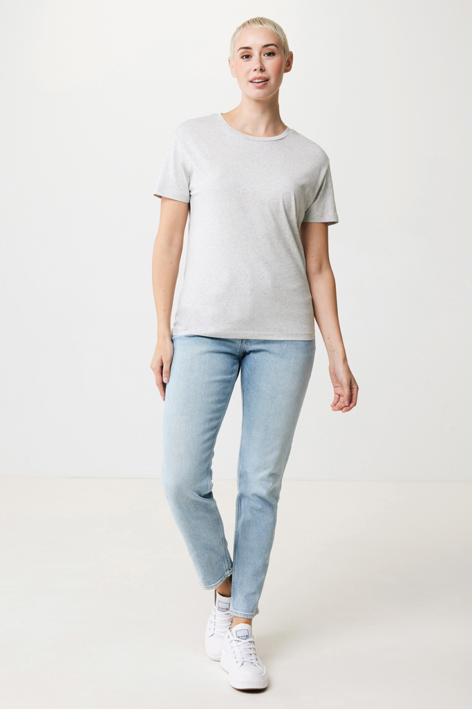 Yala women lightweight recycled cotton t-shirt, light heathe