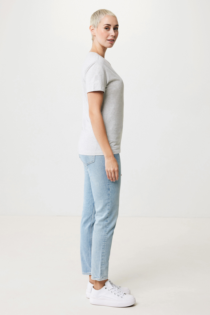 Yala women lightweight recycled cotton t-shirt, light heathe