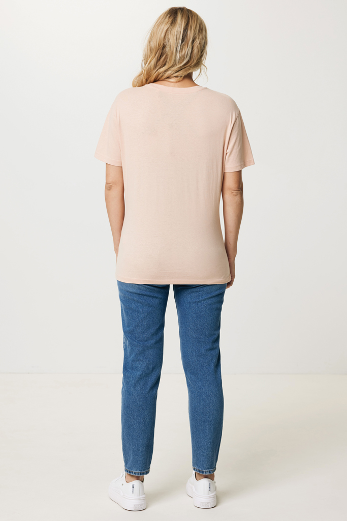 Yala women lightweight recycled cotton t-shirt, peach nectar