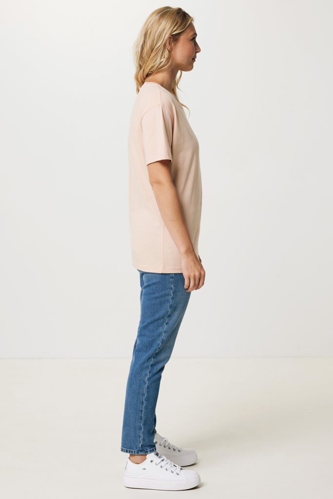 Yala women lightweight recycled cotton t-shirt, peach nectar