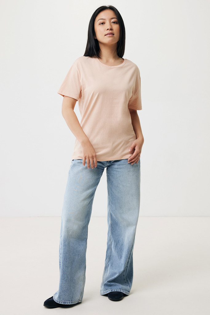 Yala women lightweight recycled cotton t-shirt, peach nectar