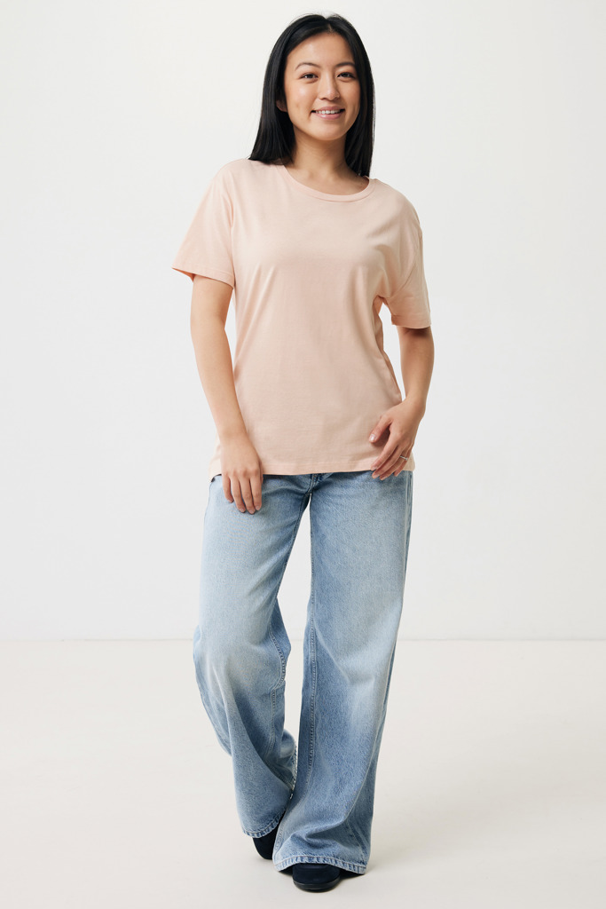 Yala women lightweight recycled cotton t-shirt, peach nectar