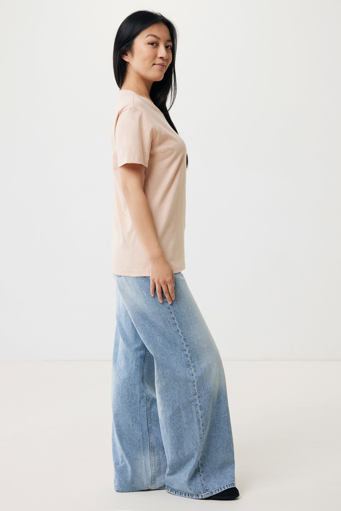 Yala women lightweight recycled cotton t-shirt, peach nectar