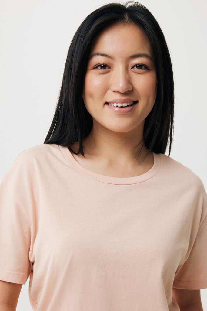 Yala women lightweight recycled cotton t-shirt, peach nectar