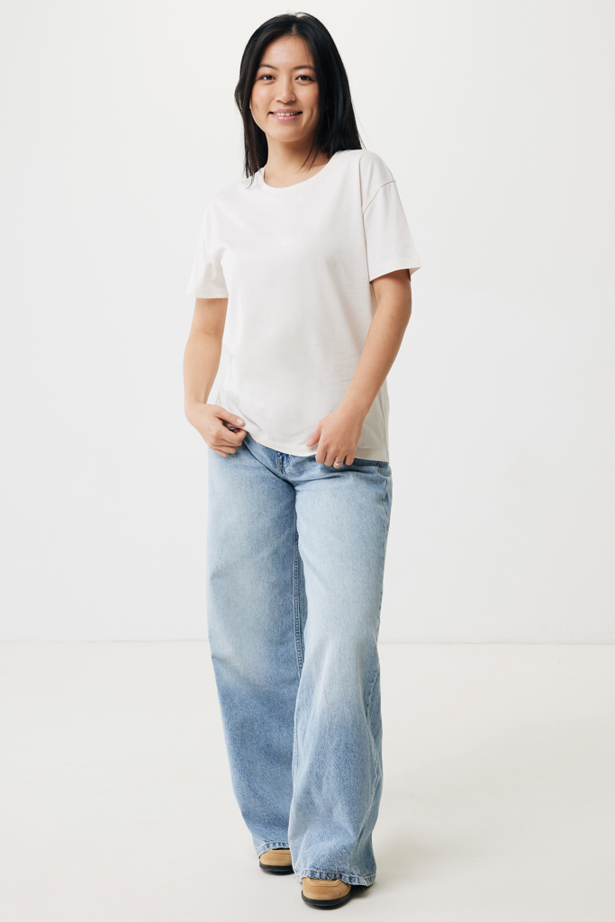 Yala Camiseta Mujer Light Weight Algodón Reciclado, ivory wh