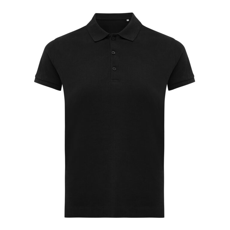 Yosemite Polo Piqué Mujer Algodón Reciclado, negro