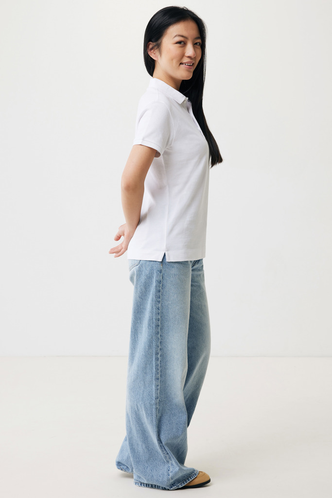 Yosemite Polo Piqué Mujer Algodón Reciclado, recycled white