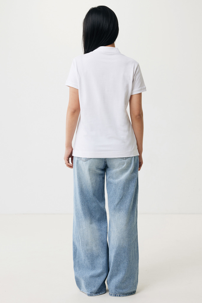 Yosemite Polo Piqué Mujer Algodón Reciclado, recycled white