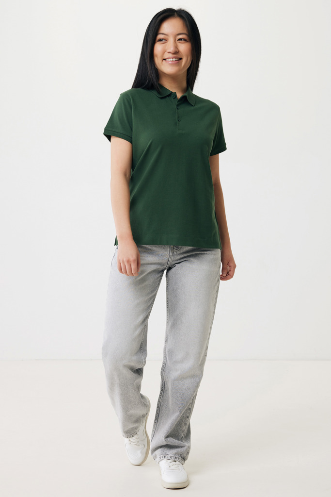 Yosemite Polo Piqué Mujer Algodón Reciclado, forest green