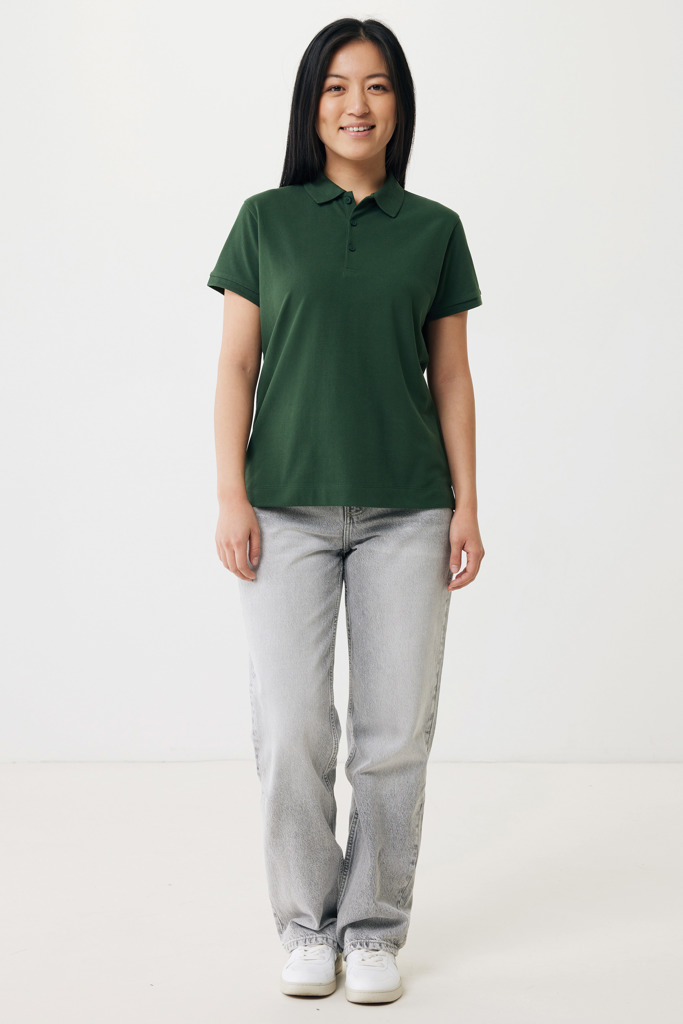 Yosemite Polo Piqué Mujer Algodón Reciclado, forest green