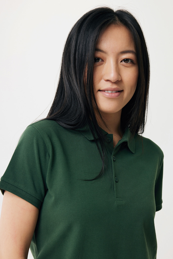Yosemite Polo Piqué Mujer Algodón Reciclado, forest green
