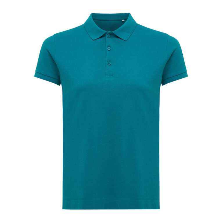 Yosemite dames recycled katoen pique polo, verdigris