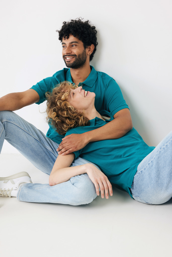 Yosemite dames recycled katoen pique polo, verdigris