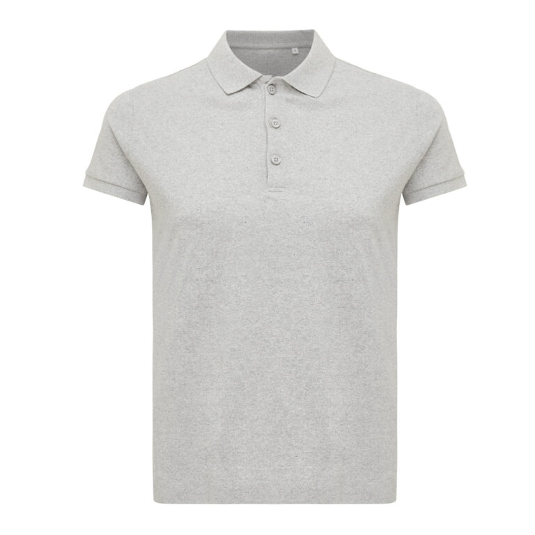 Yosemite Polo Piqué Mujer Algodón Reciclado, heather grey