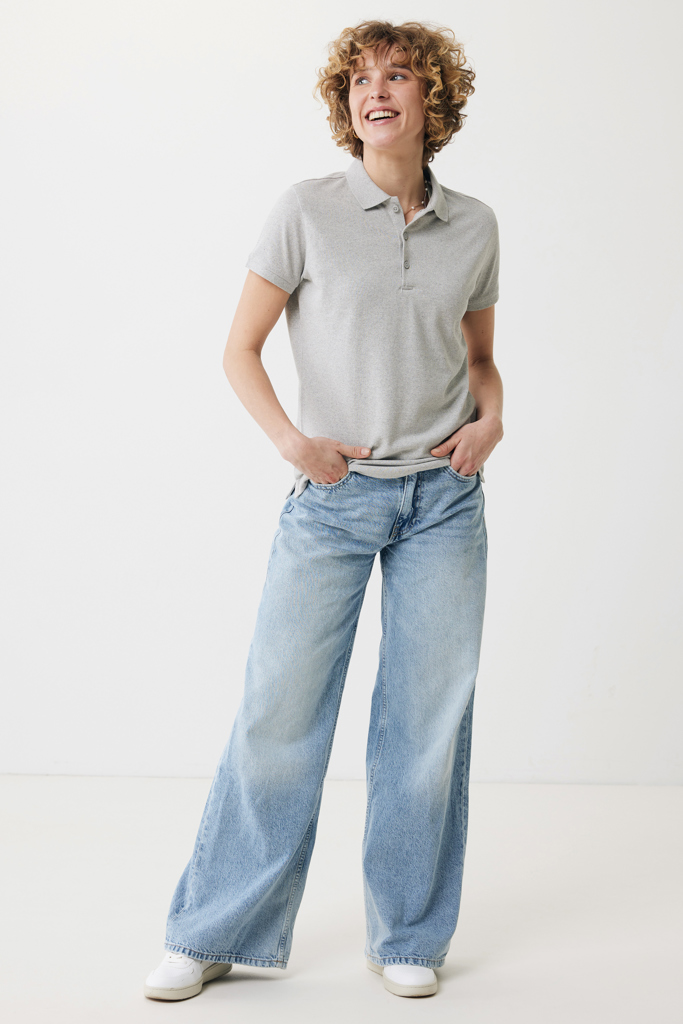 Yosemite Polo Piqué Mujer Algodón Reciclado, heather grey