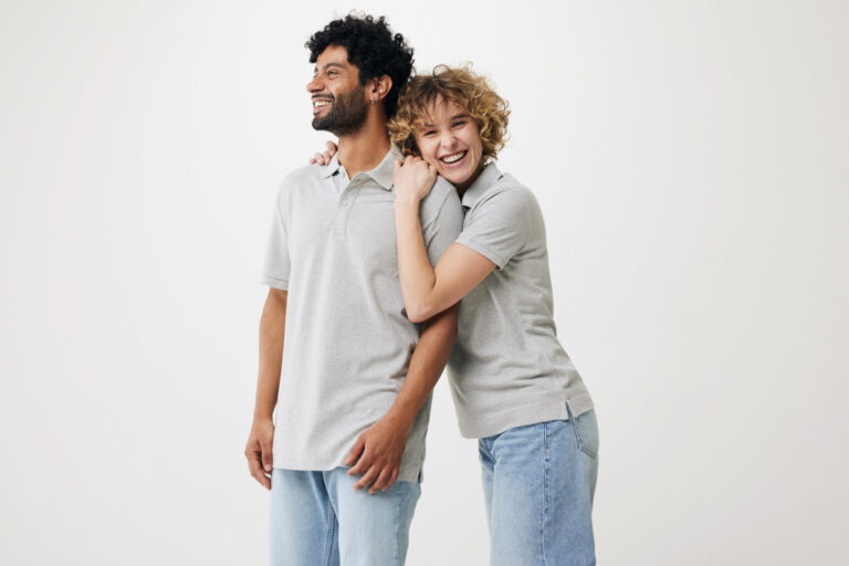 Yosemite dames recycled katoen pique polo, heather grey