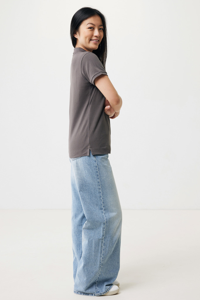 Yosemite Polo Piqué Mujer Algodón Reciclado, antracita