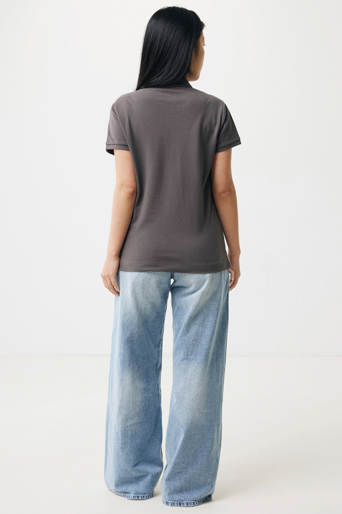 Yosemite Polo Piqué Mujer Algodón Reciclado, antracita