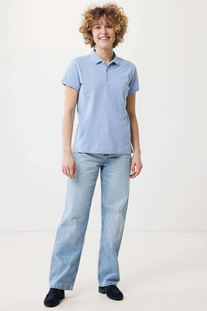 Yosemite dames recycled katoen pique polo, sky blue