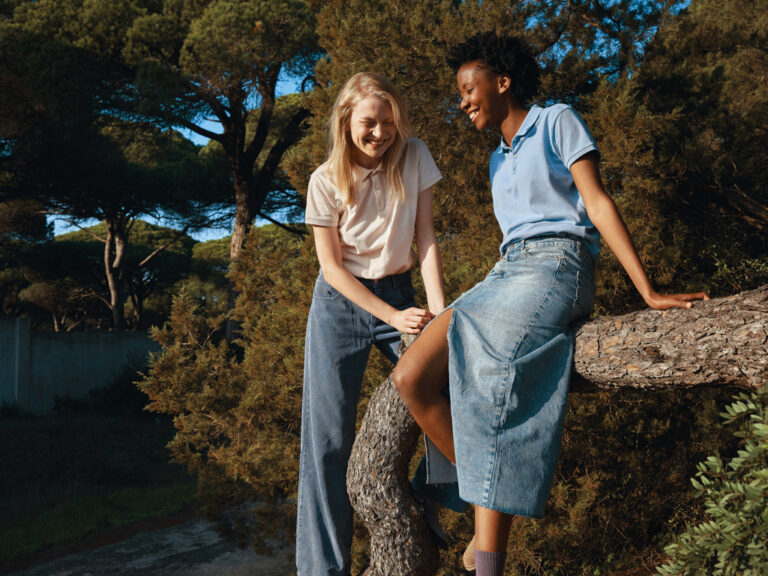 Yosemite dames recycled katoen pique polo, sky blue