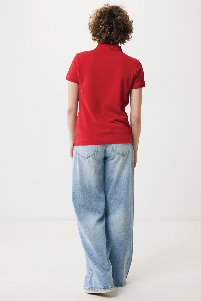 Yosemite Polo Piqué Mujer Algodón Reciclado, rojo
