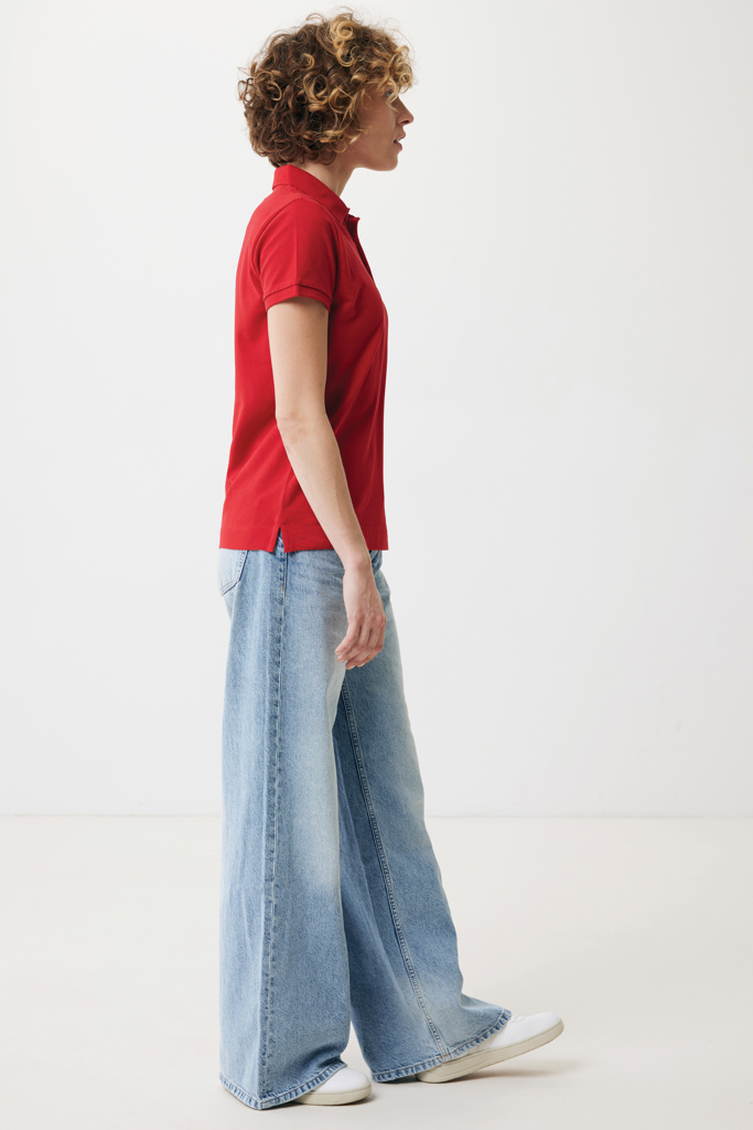Yosemite Polo Piqué Mujer Algodón Reciclado, rojo