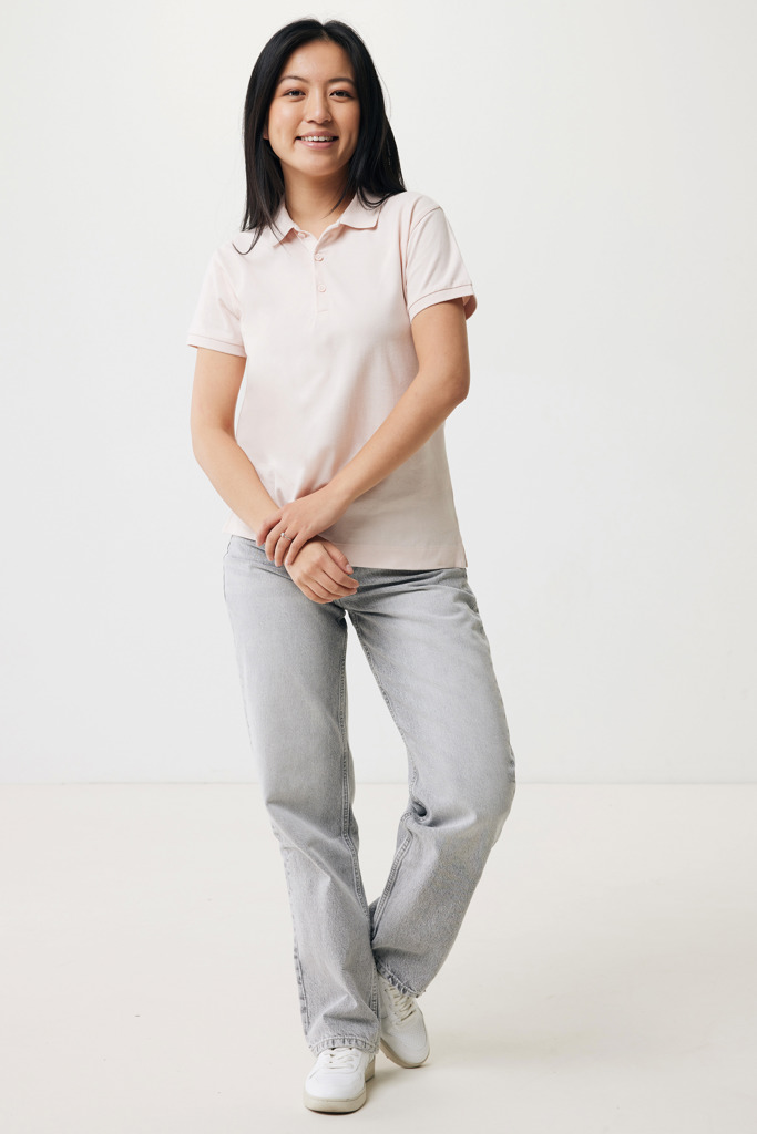 Yosemite Polo Piqué Mujer Algodón Reciclado, cloud pink