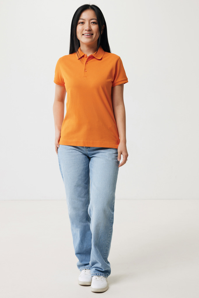 Yosemite Polo Piqué Mujer Algodón Reciclado, naranja