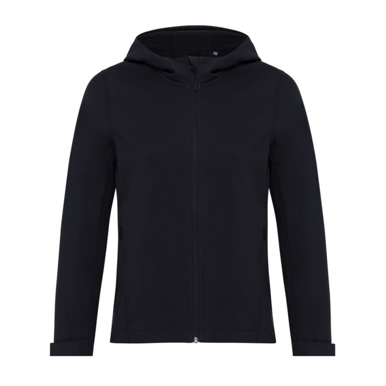 Makalu softshell damjacka i återvunnen polyester, svart