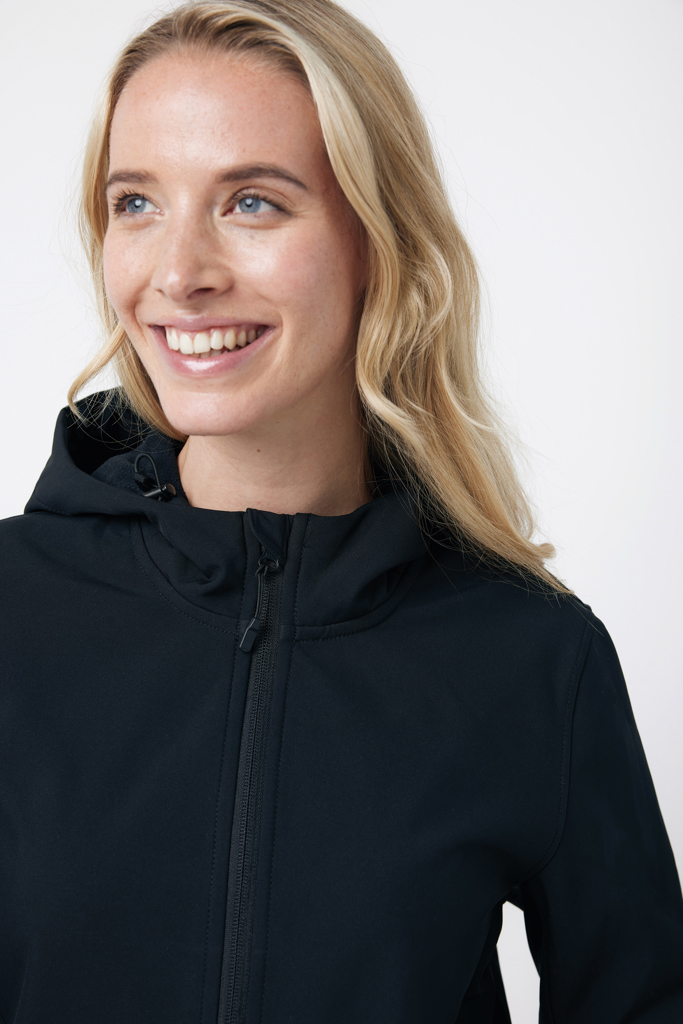 Makalu softshell damjacka i återvunnen polyester, svart