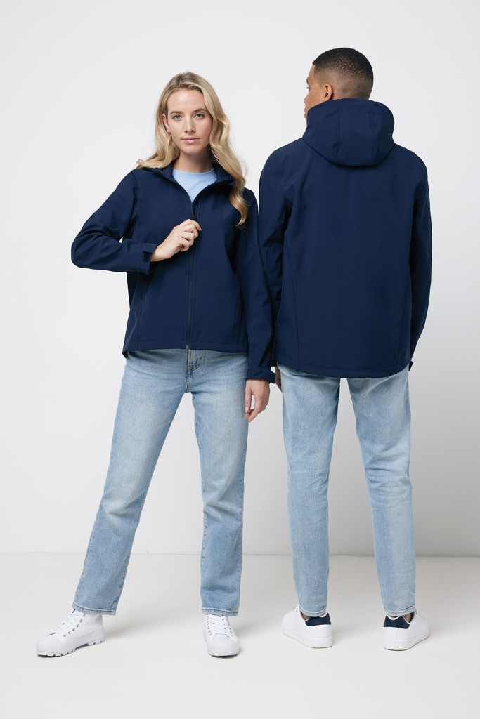 Makalu soft shell damjacka i återvunnen polyester, marinblå