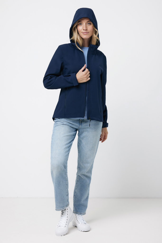 Makalu soft shell damjacka i återvunnen polyester, marinblå