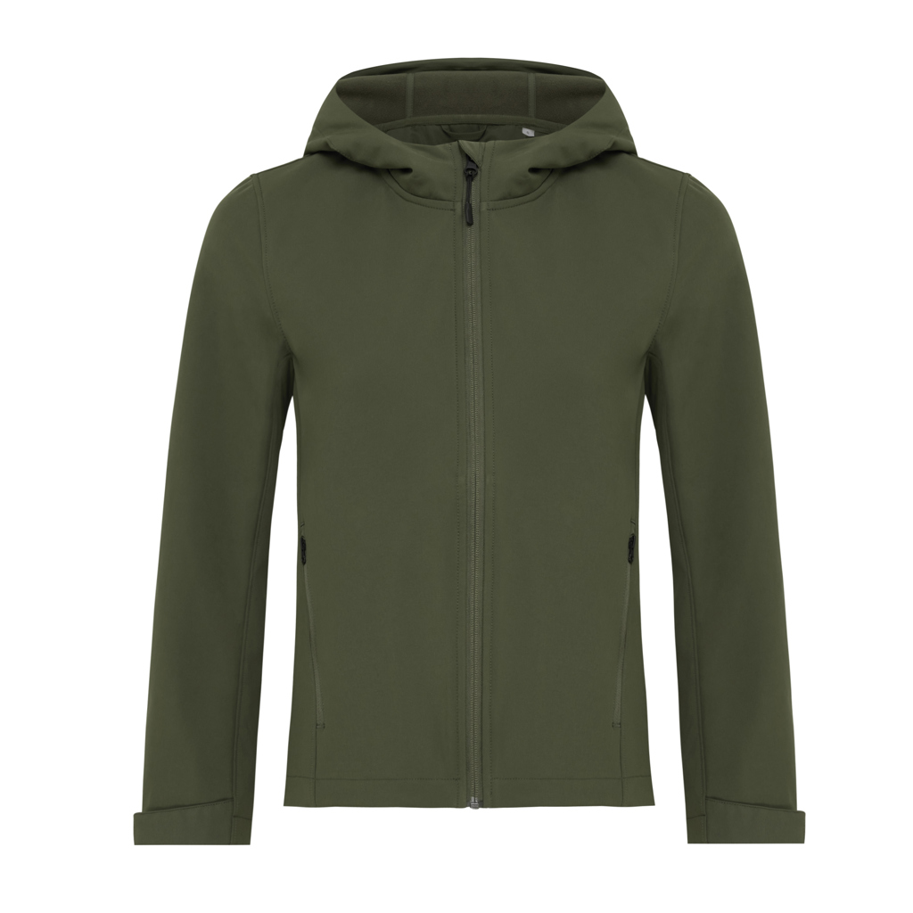 Veste femme soft shell en polyester recyclé Makalu, kaki